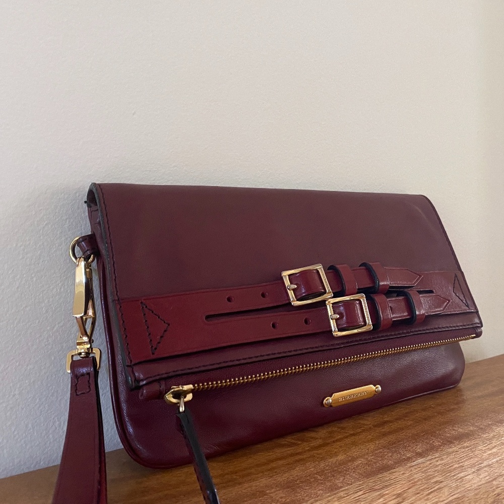 Burberry Deep Burgundy Wristlet